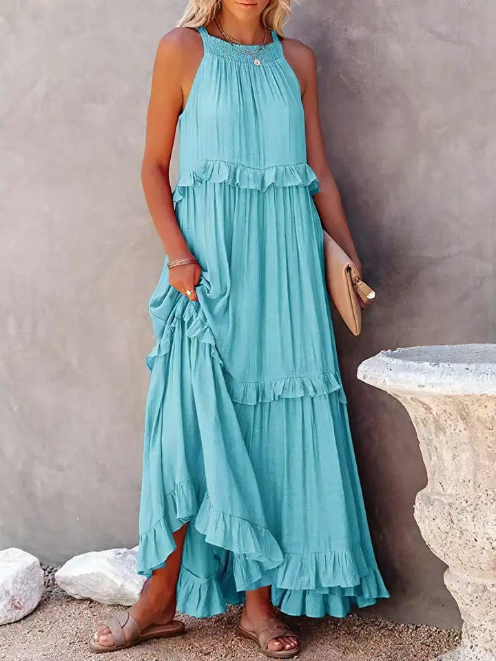 Mabel | Women's White Maxi Dress 14