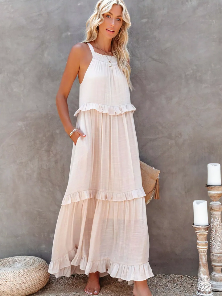 Mabel | Women's White Maxi Dress 2