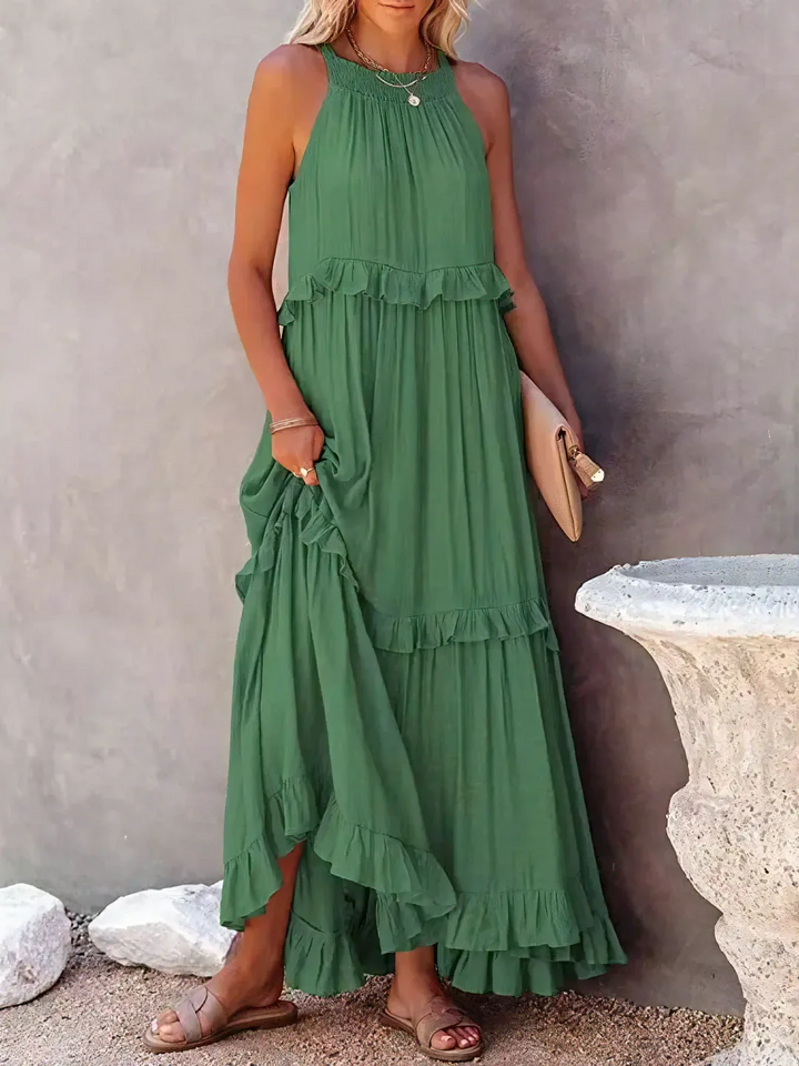 Mabel | Women's White Maxi Dress 7