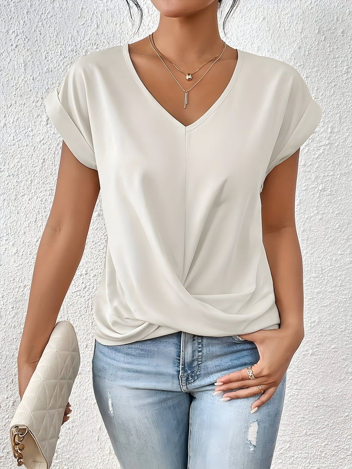 Maia | Twist Front V-Neck Top 4