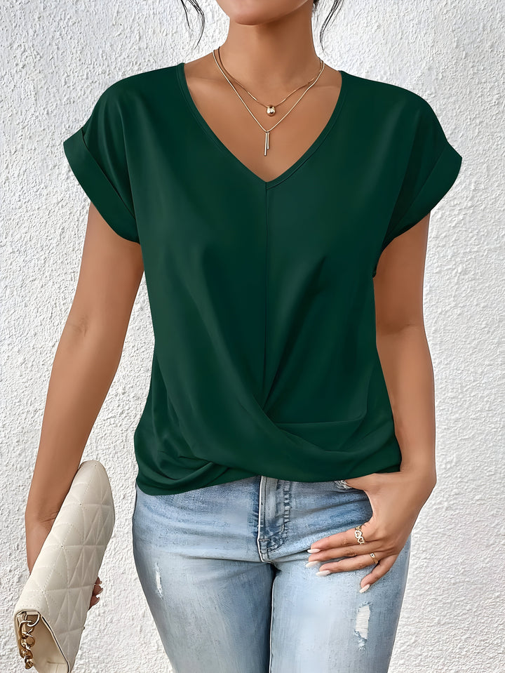 Maia | Twist Front V-Neck Top 5