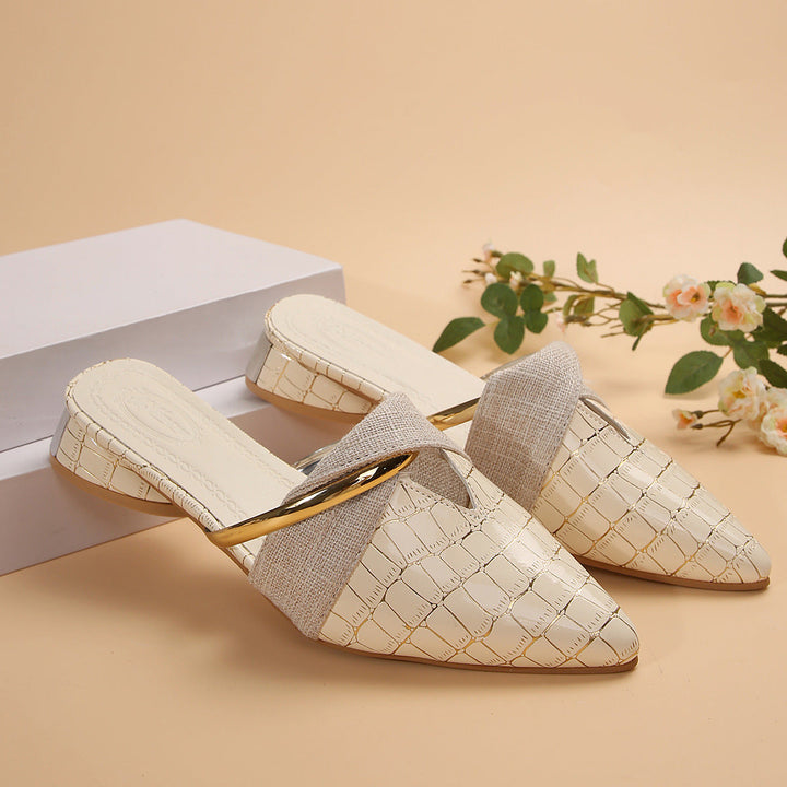 Selene | Women's Croc-Embossed Mules 3
