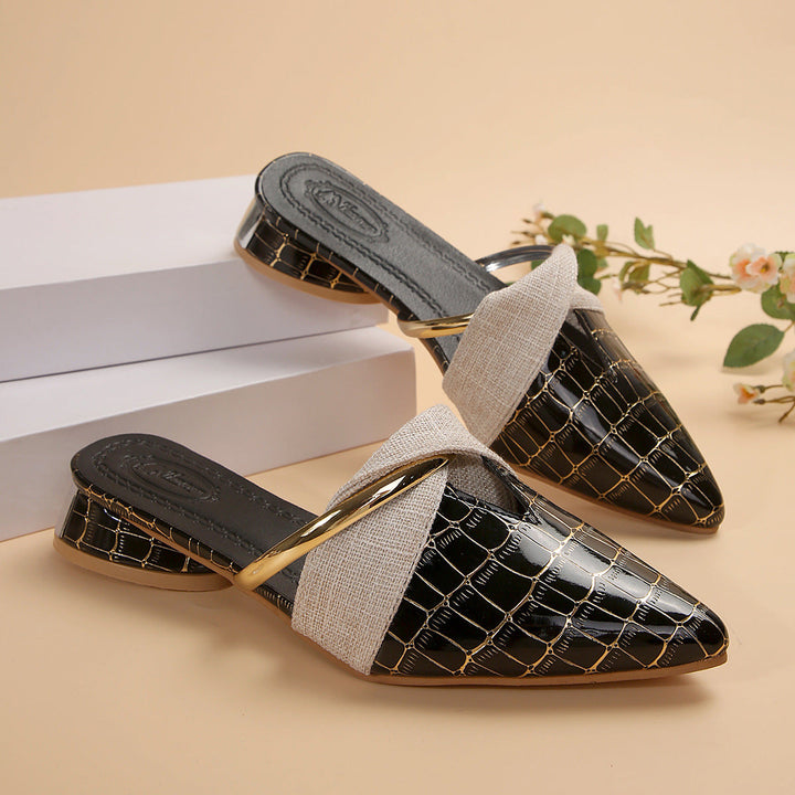Selene | Women's Croc-Embossed Mules 5