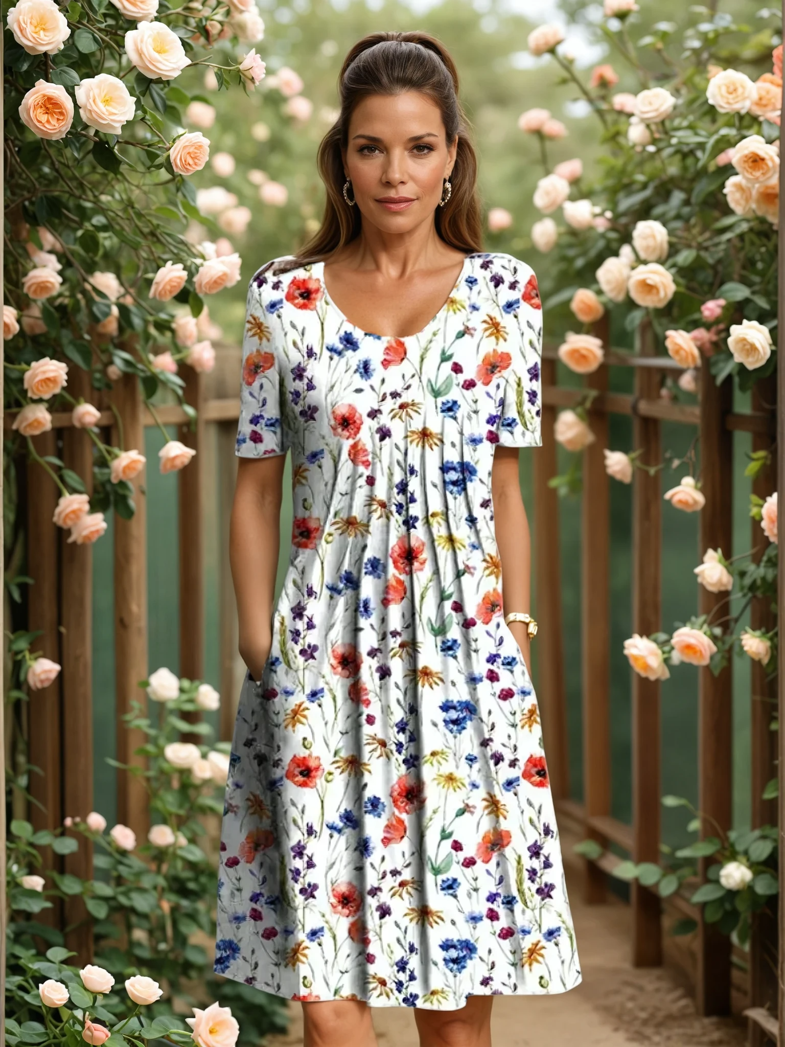 Red floral