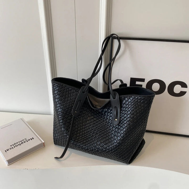 Margot | Chic Woven Tote Bag 0