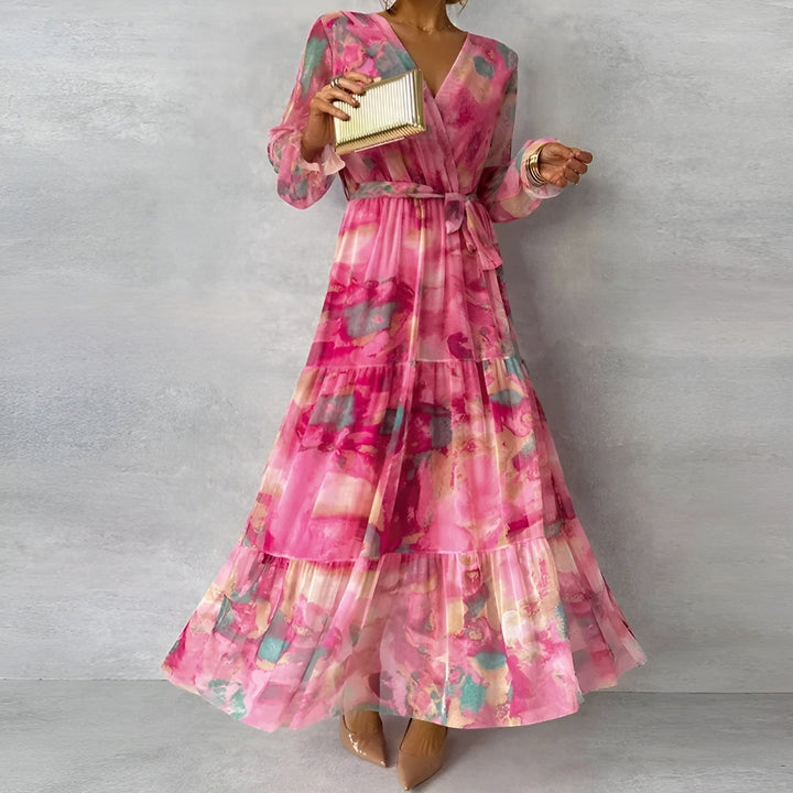 Marizanne | Elegant Pleated Summer Dress for Wedding Guests 0