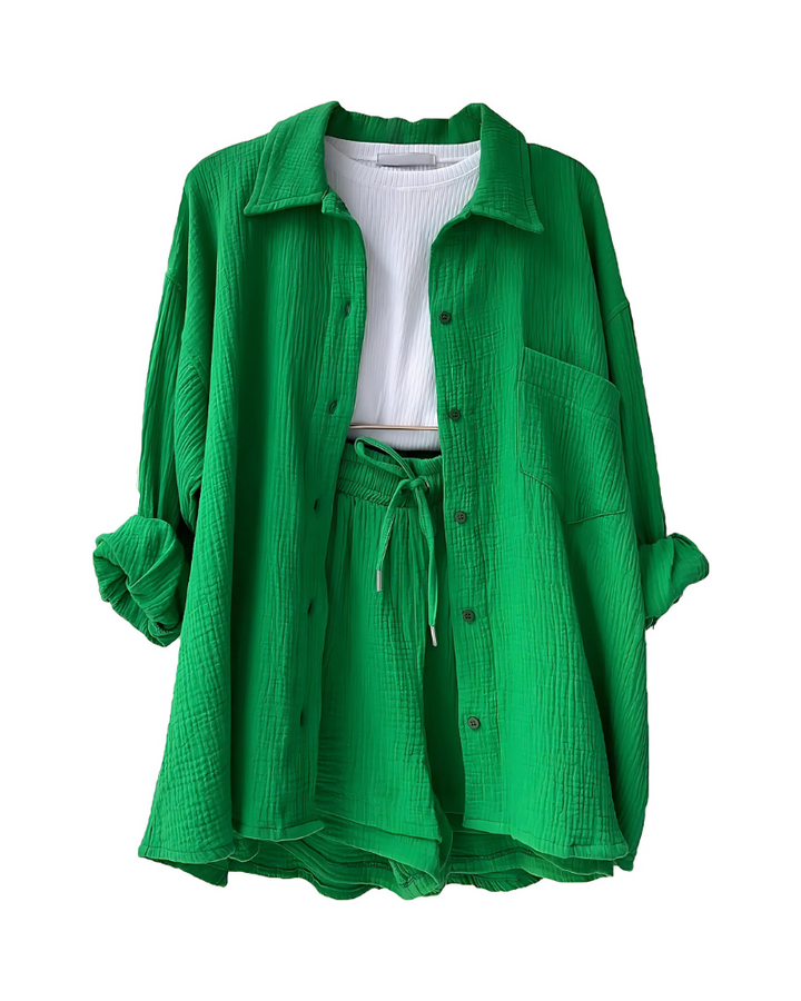 Maylee | Women's Short Set Pajama Shirt And Shorts 0