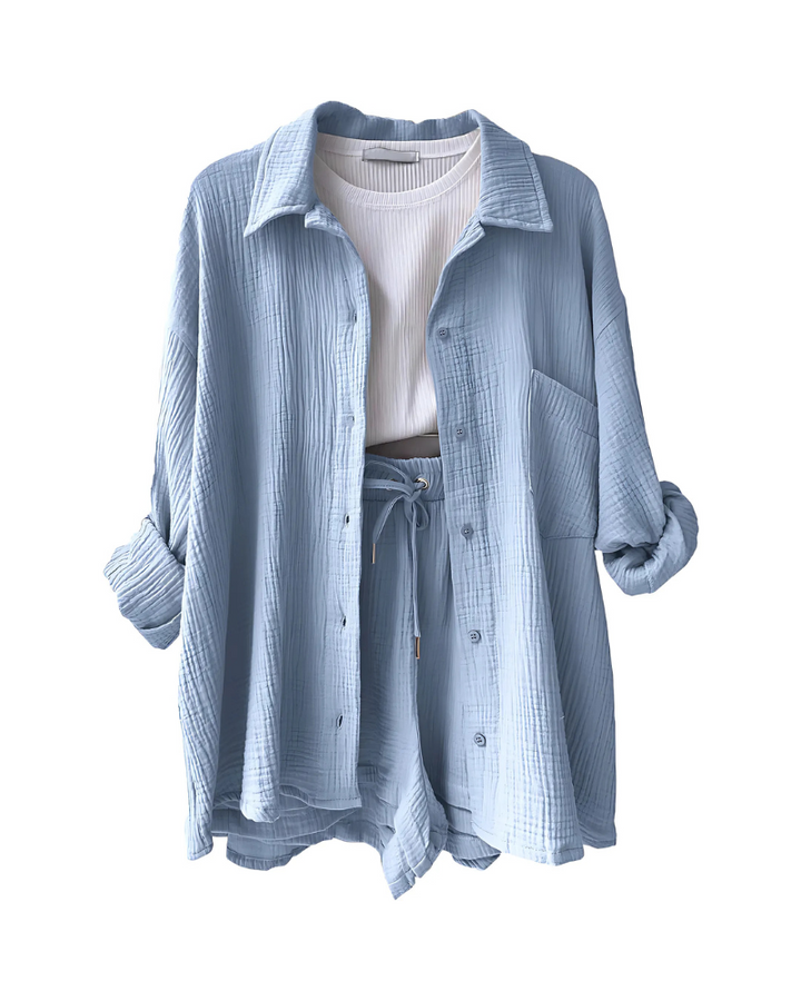 Maylee | Women's Short Set Pajama Shirt And Shorts 10