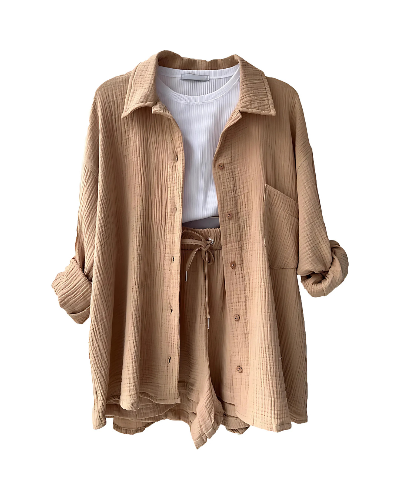Maylee | Women's Short Set Pajama Shirt And Shorts 5