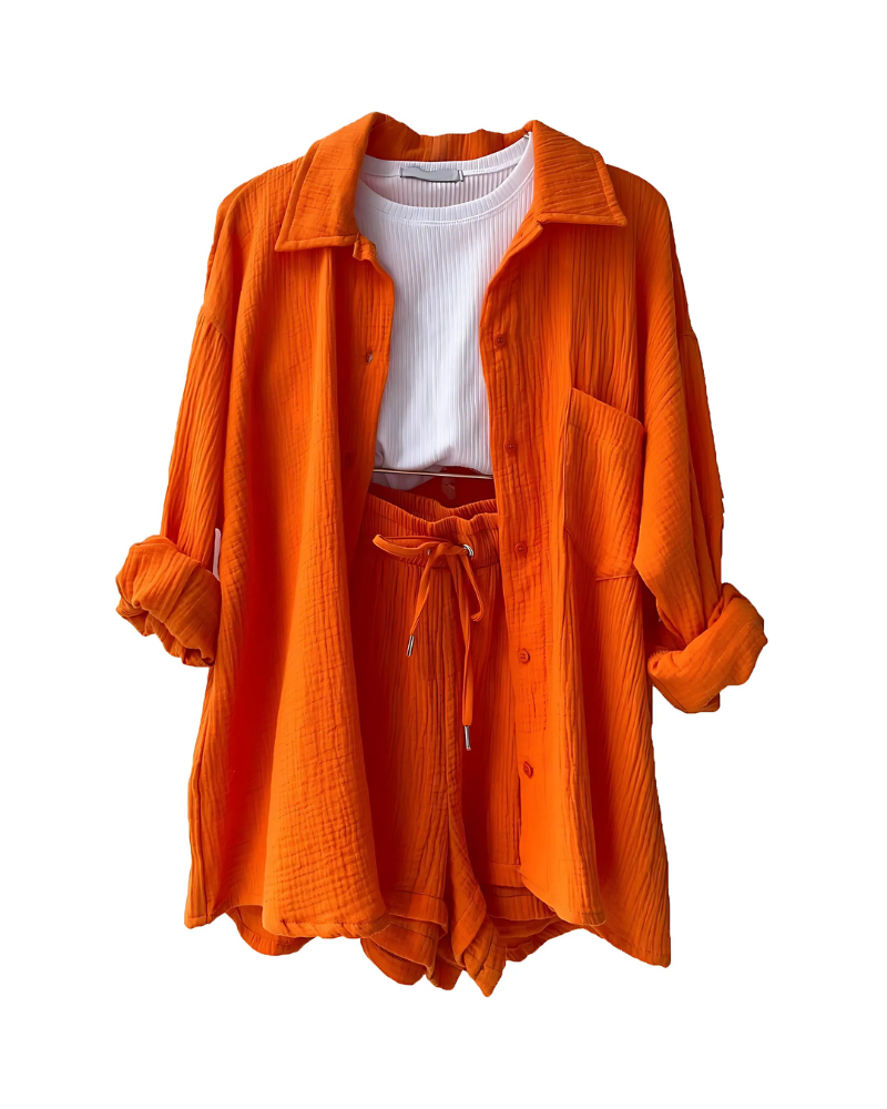Maylee | Women's Short Set Pajama Shirt And Shorts 6