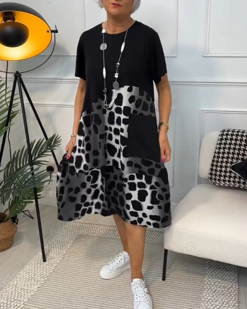 Melina | Women's Black Midi Dress 1