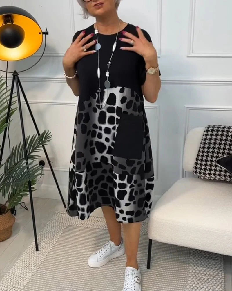 Melina | Women's Black Midi Dress 3