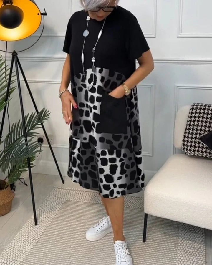 Melina | Women's Black Midi Dress 6