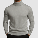 Merlo | Men’s High-Neck Knit Sweater with Fleece Lining