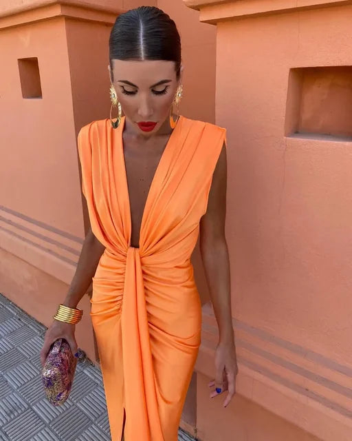 Moriah | Elegant Pleated Maxi Dress for Women 1