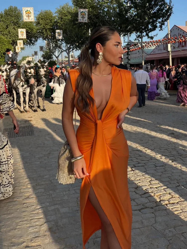 Moriah | Elegant Pleated Maxi Dress for Women 3
