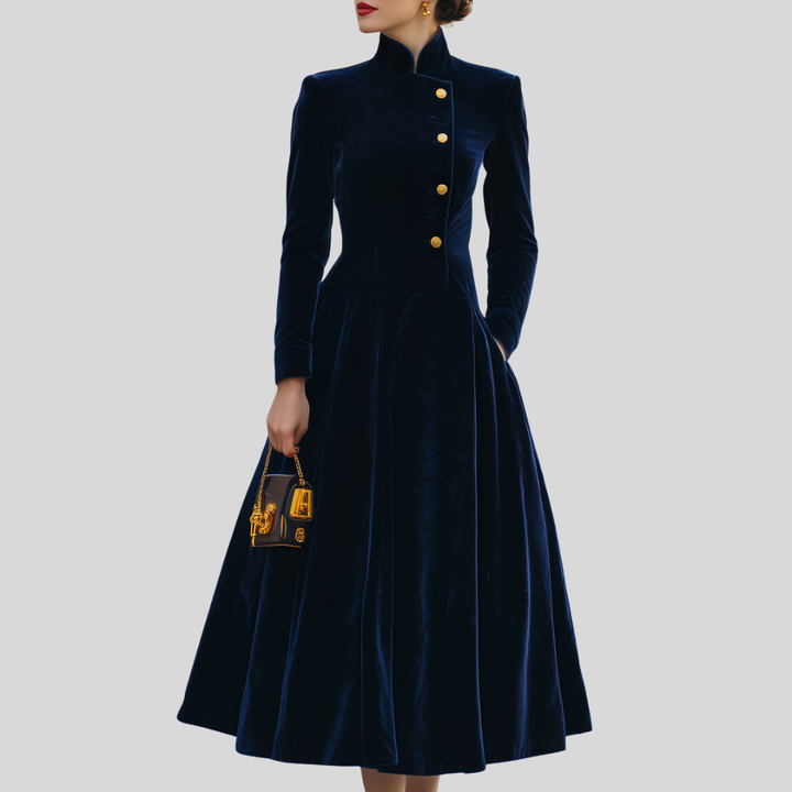 Natalia | A-Line Dress with Gold 1