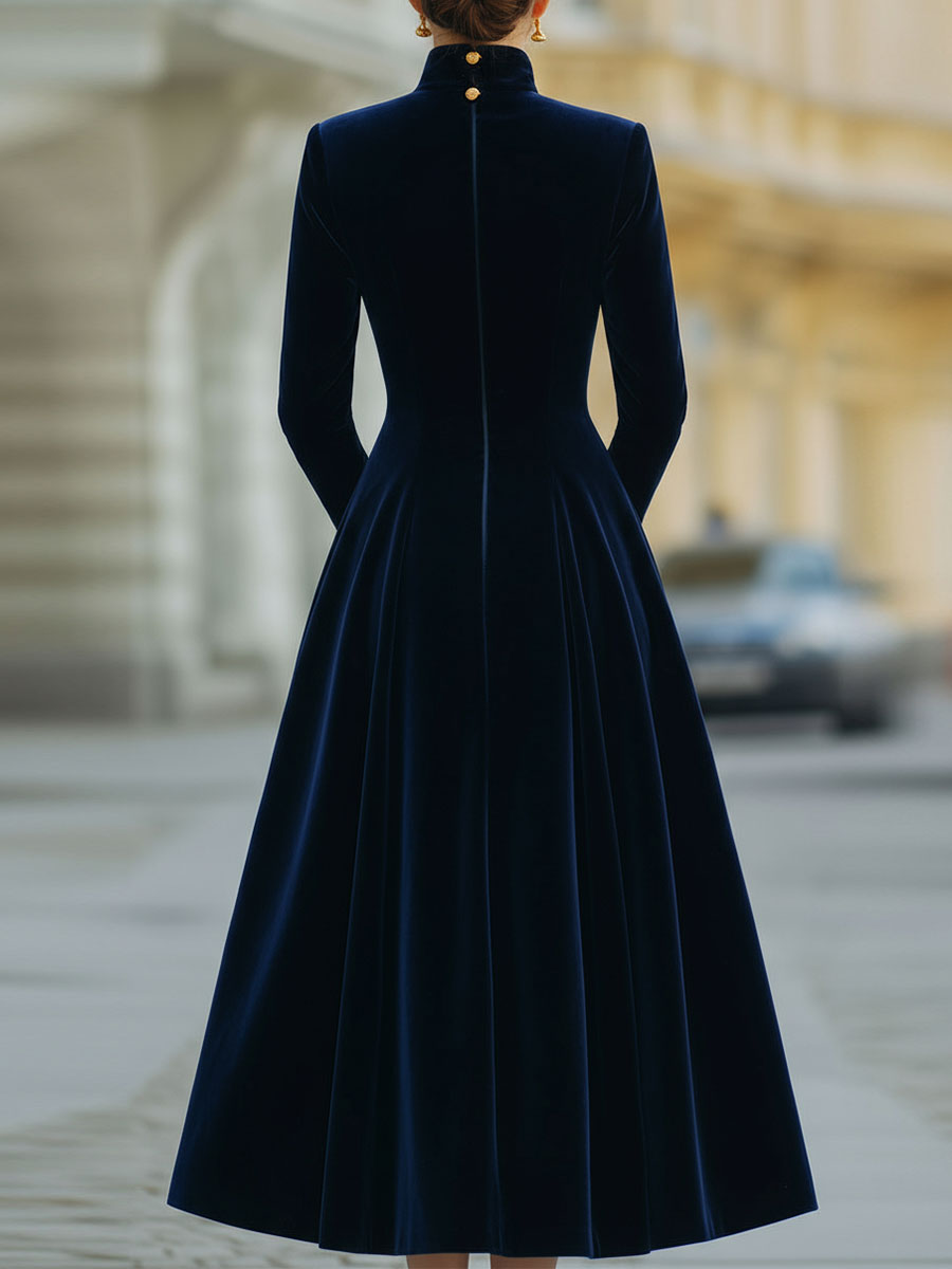 Natalia | A-Line Dress with Gold 5