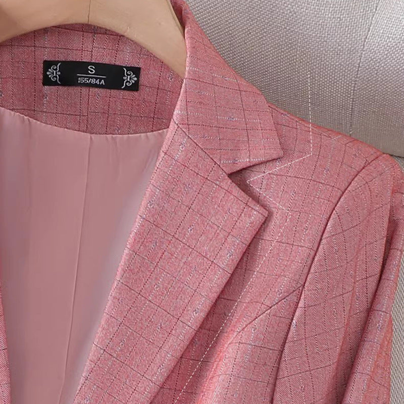Katy | Women's Blazer with Grid Pattern 3