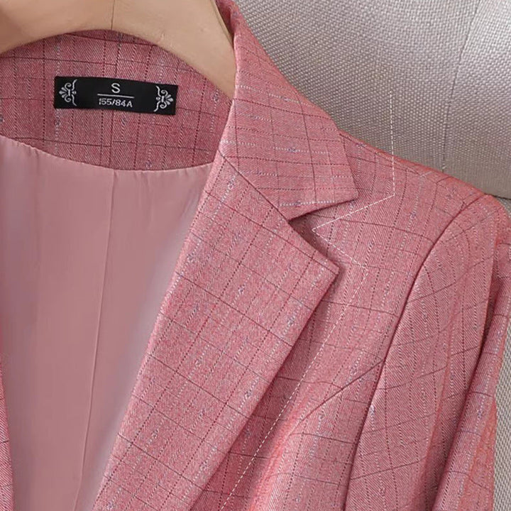 Katy | Women's Blazer with Grid Pattern 3