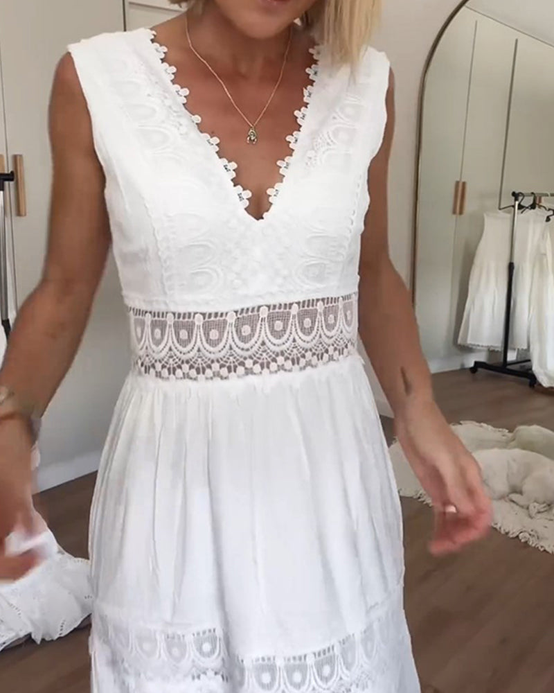 Olivia | Women's Summer Dress with Lace Details 2