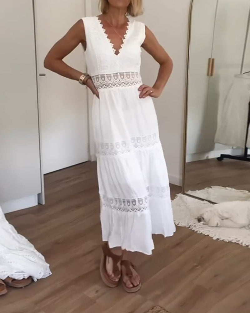 Olivia | Women's Summer Dress with Lace Details 3