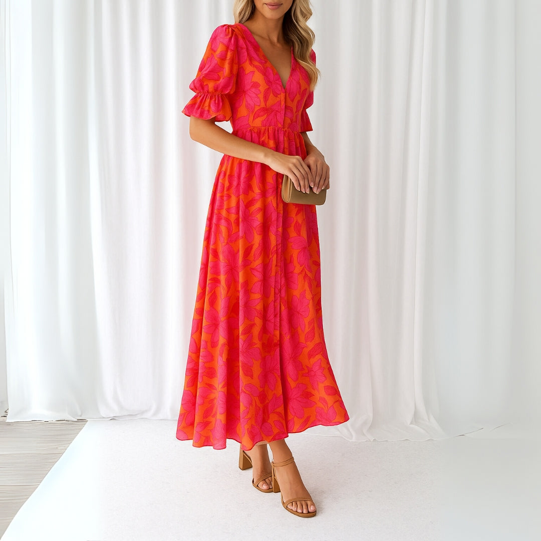Polina | Elegant Maxi Dress With Sleeves 0