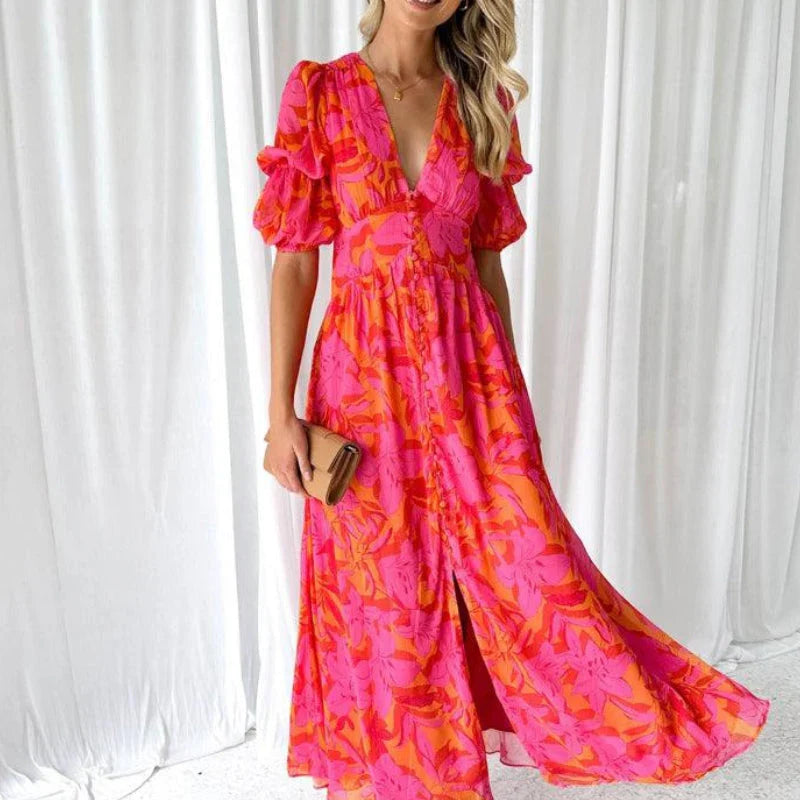Polina | Elegant Maxi Dress With Sleeves 1