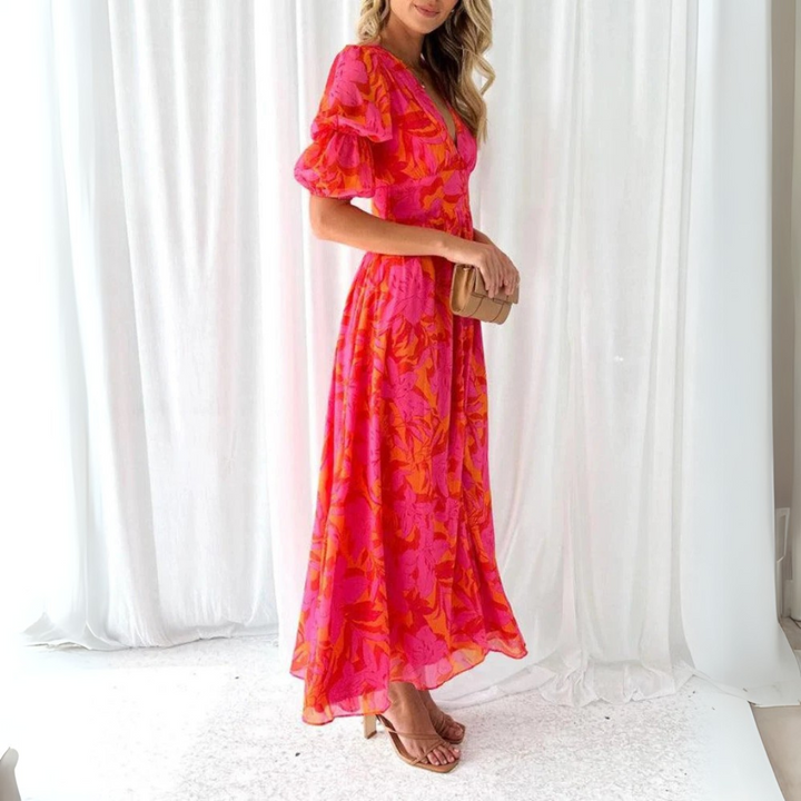 Polina | Elegant Maxi Dress With Sleeves 3