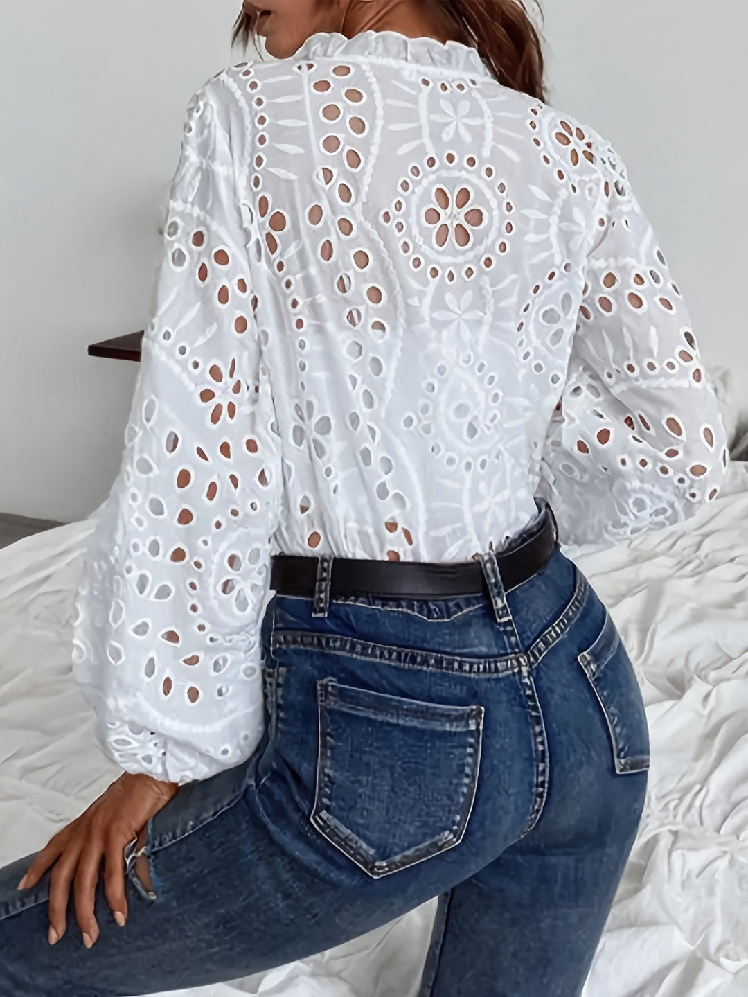 Roselina | Embroidered Long Sleeve Blouse