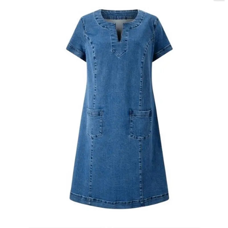 Polixeni | Women's Summer Denim Dress 5