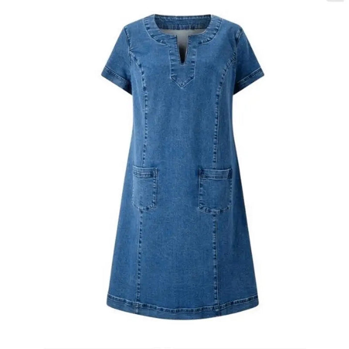Polixeni | Women's Summer Denim Dress 5