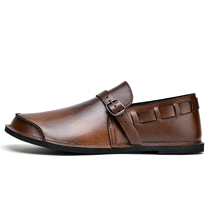 Lorenzo | Buckled Leather Loafers 2