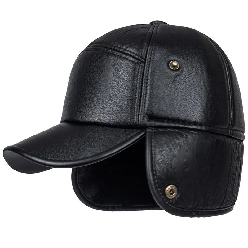 Branson | Fur Leather Cap