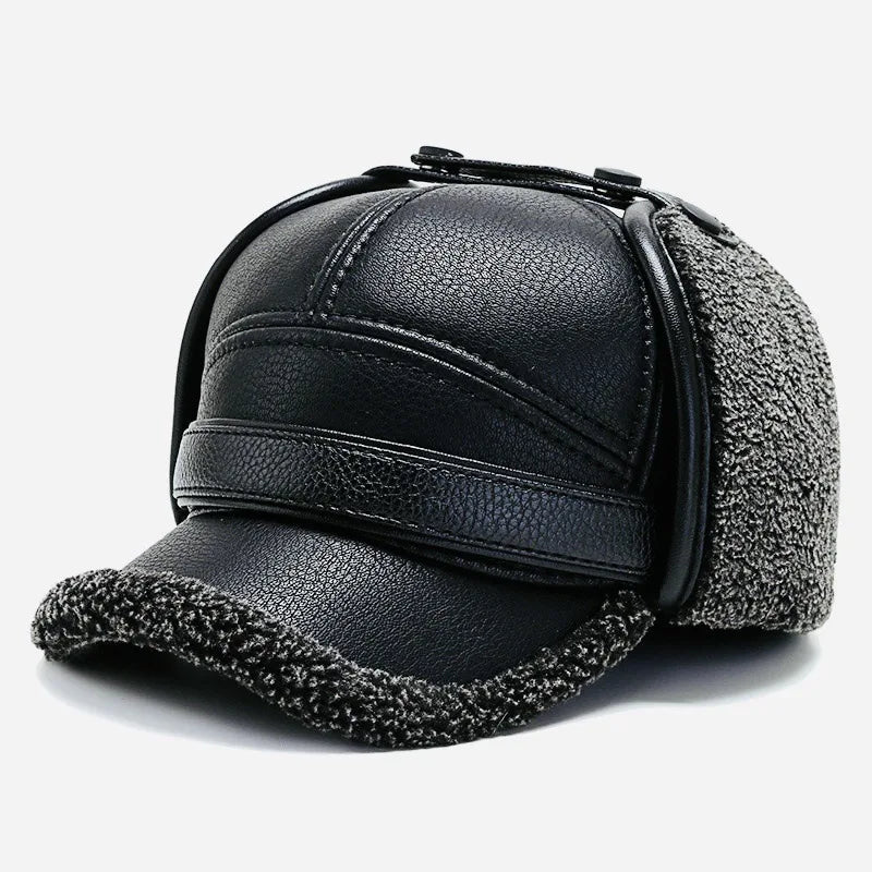 Branson | Fur Leather Cap