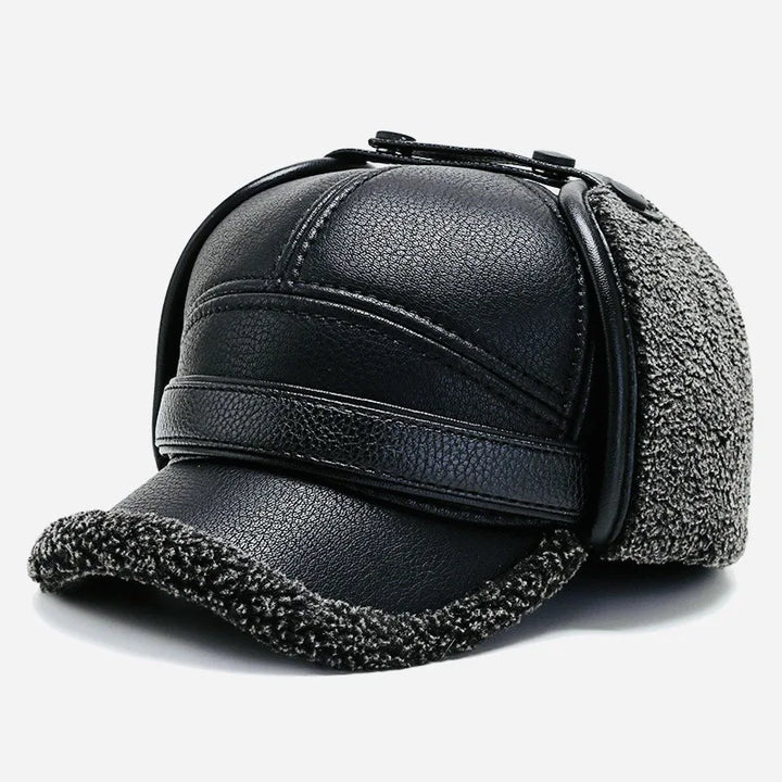 Branson | Fur Leather Cap
