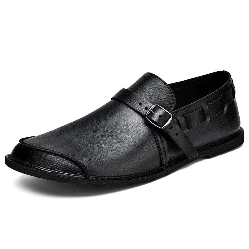 Lorenzo | Buckled Leather Loafers 6