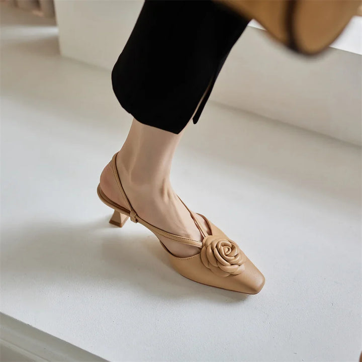 Roselle | Women's Leather Slingbacks 3