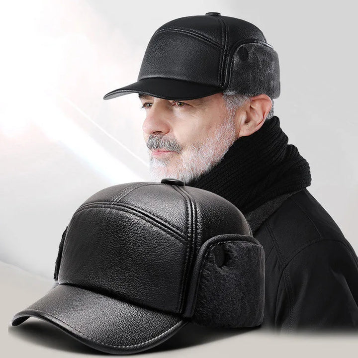 Branson | Fur Leather Cap