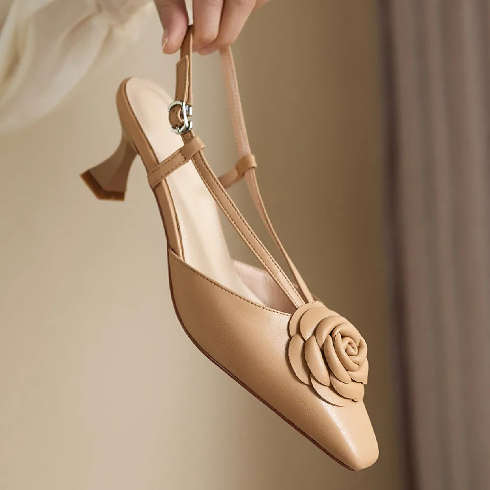 Roselle | Women's Leather Slingbacks 1