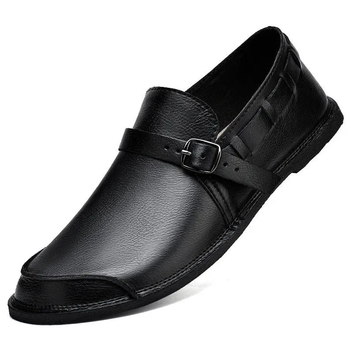 Lorenzo | Buckled Leather Loafers 4