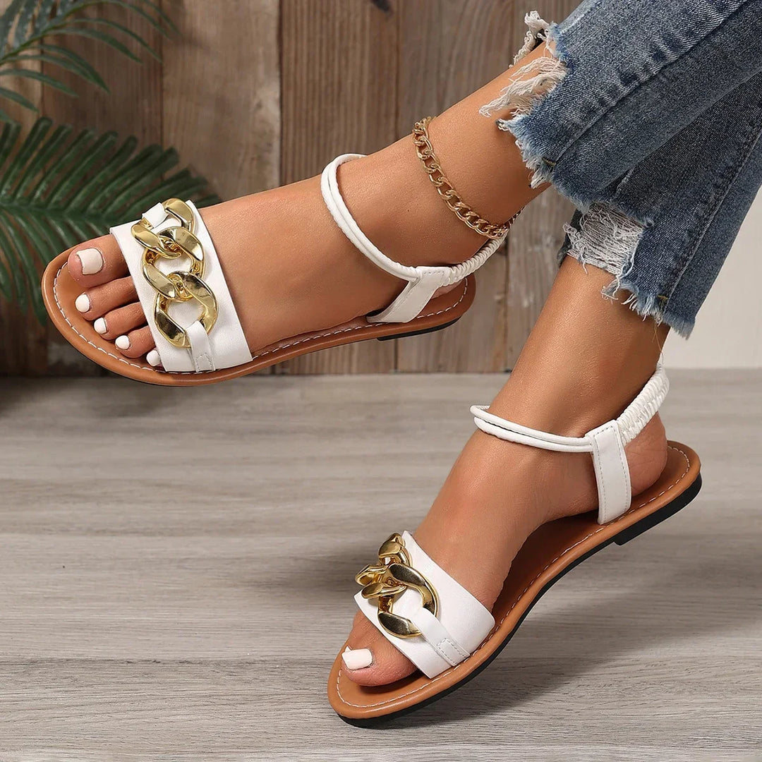 Lux | Elegant Gold Chain Slides 1