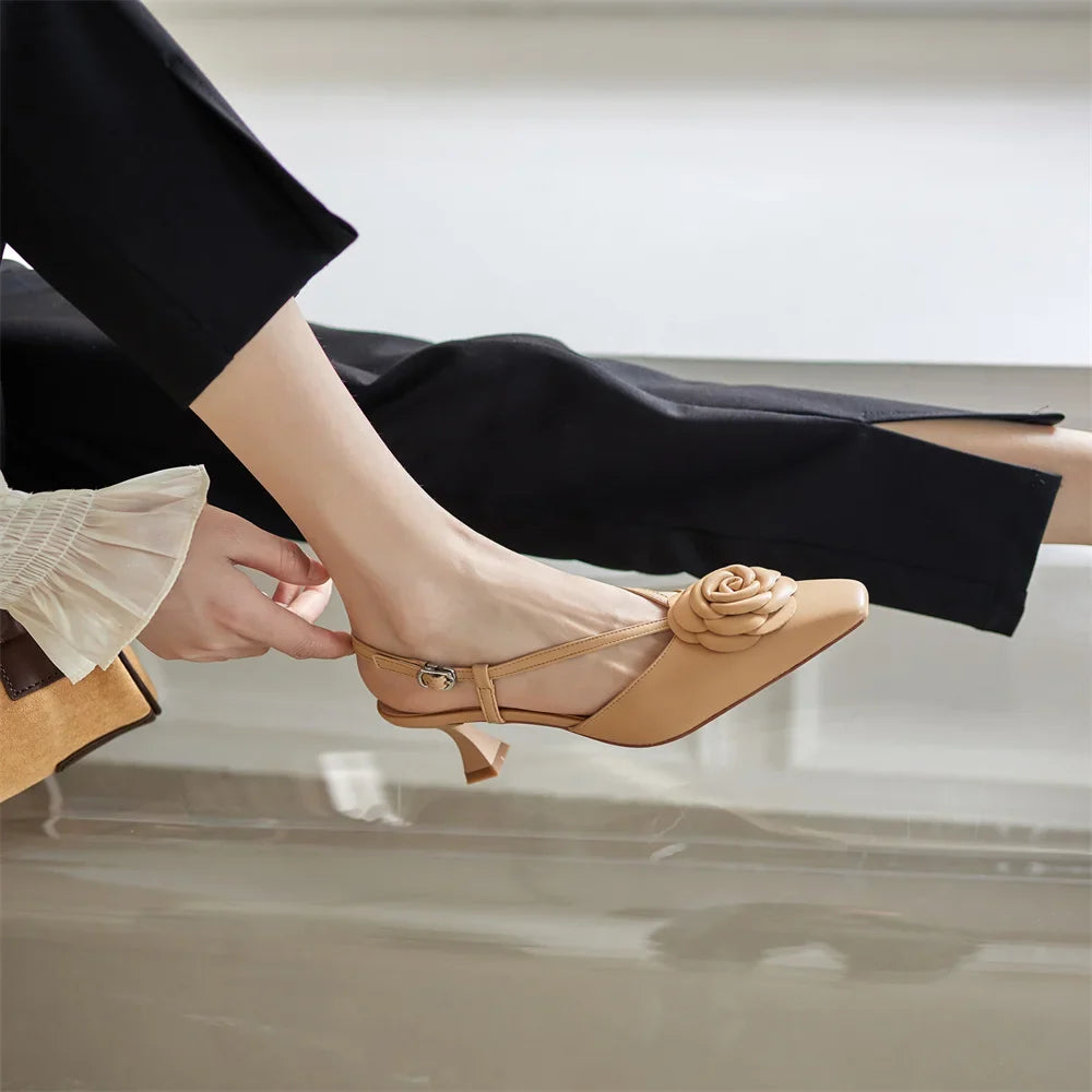 Roselle | Women's Leather Slingbacks 6