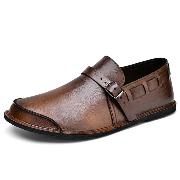 Lorenzo | Buckled Leather Loafers 3