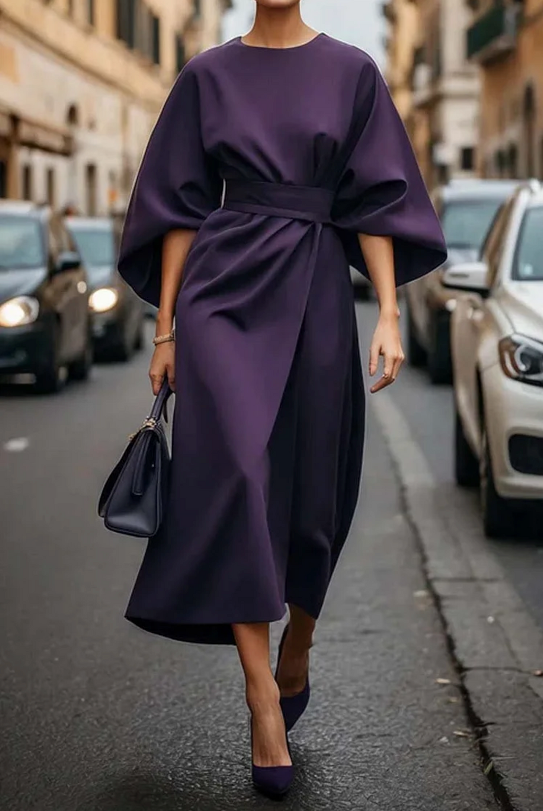 Sofia | Women's Cocktail Dress with Lantern Sleeves 3
