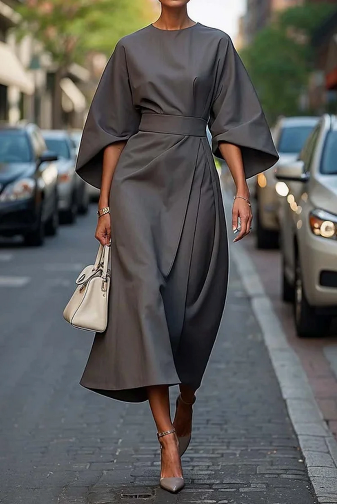 Sofia | Women's Cocktail Dress with Lantern Sleeves 6