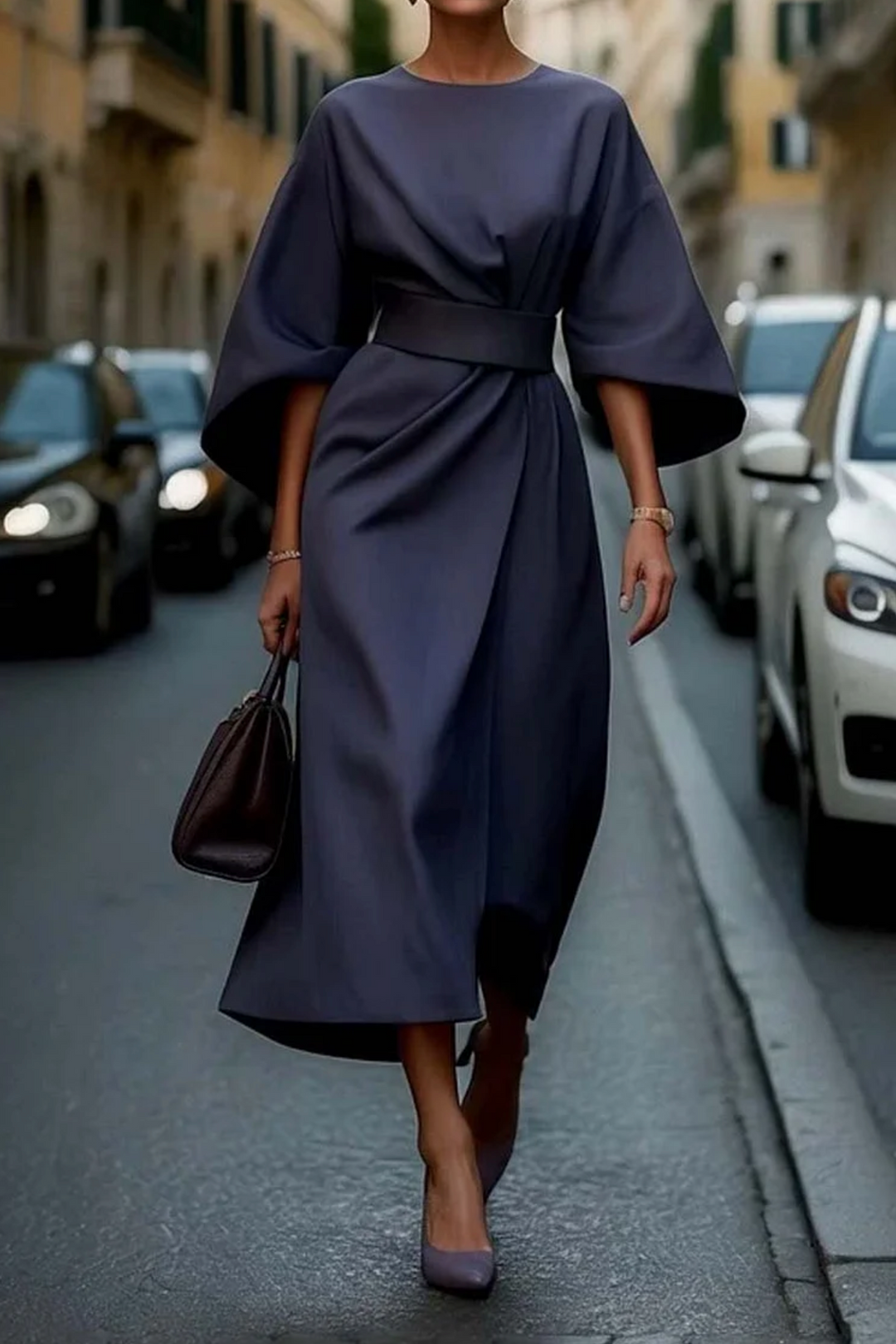 Sofia | Women's Cocktail Dress with Lantern Sleeves 1