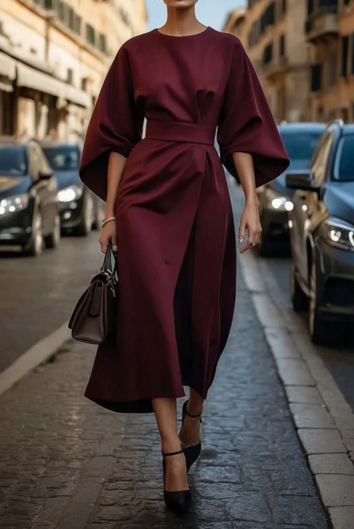 Variant image for Sofia | Women's Cocktail Dress with Lantern Sleeves-19