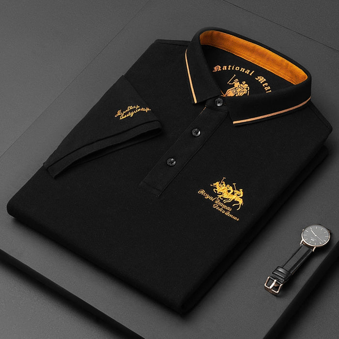 Thiago | Mens Long Sleeve Polo Shirt 0