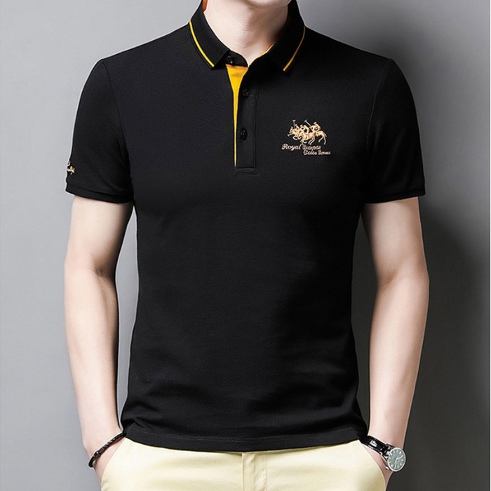Thiago | Mens Long Sleeve Polo Shirt 1
